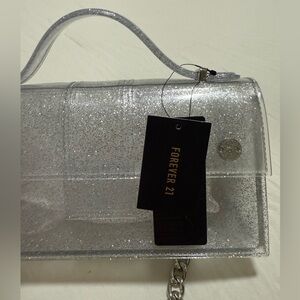 Forever 21 Silver Glitter Women's Bag